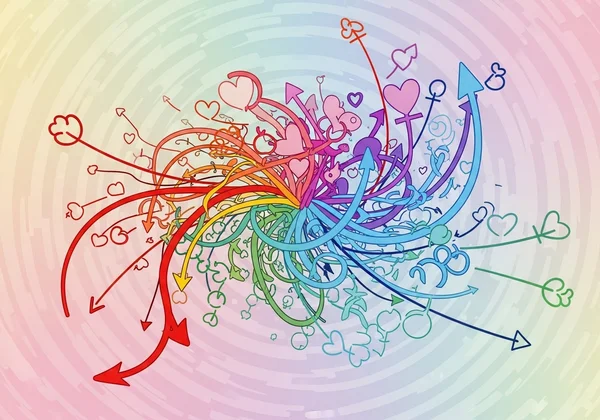 Symbols depicting diverse sexual and romantic attractions