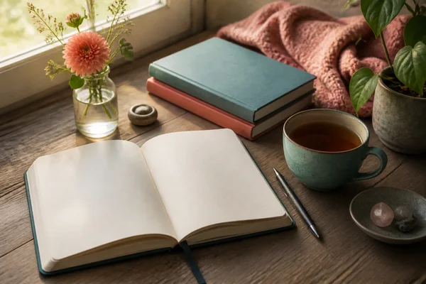 Private reflection journal on a desk